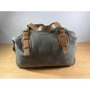 Mossimo Supply Co Duffle Travel Bag Safari Style Carry On Gray In Color